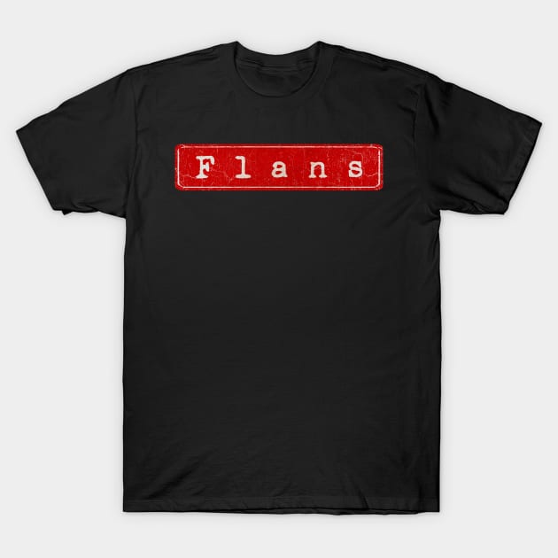 vintage retro plate Flans T-Shirt by GXg.Smx